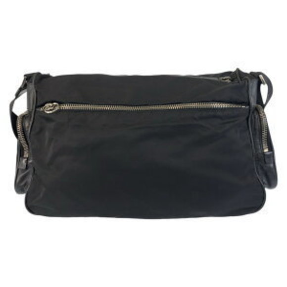 Prada triangular Shoulder messenger Nylon black Tessuto Bag - Picture 1 of 9